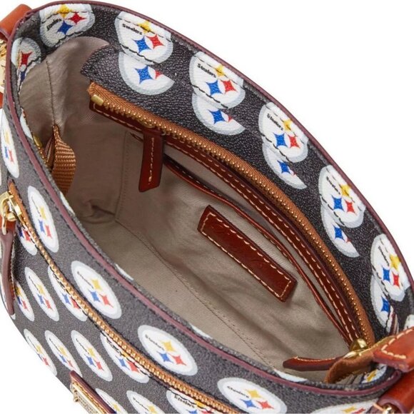Womens Dooney Bourke Pittsburgh Steelers Small Zip Crossbody Purse NWT - Picture 3 of 5